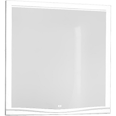 Зеркало Laparet Bianca 77 BiaL.02.48/W с подсветкой с подогревом Белое с сенсорным выключателем