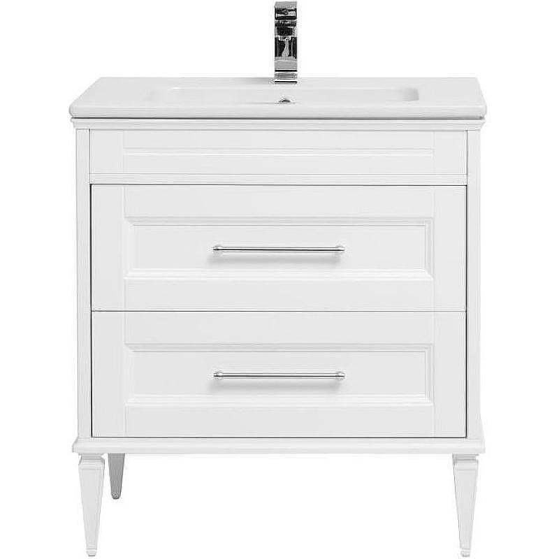 Тумба с раковиной Aquanet Бостон М 80 212668 Белая матовая, купить, цена, заказать, магазин, доставка, скидка, промокод, купить, цена, заказать, магазин, доставка, скидка, промокод