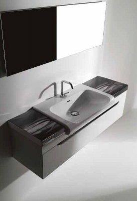 Тумба под раковину Kerasan Inka Project 911102 подвесная Белый