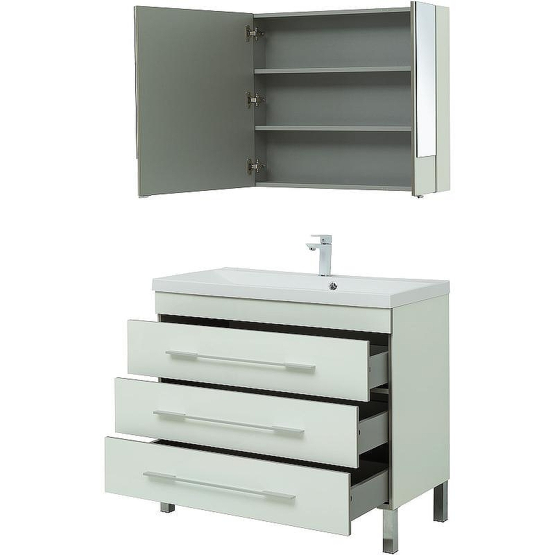 Комплект мебели для ванной Aquanet Верона 100 287655 Белый, купить, цена, заказать, магазин, доставка, скидка, промокод, купить, цена, заказать, магазин, доставка, скидка, промокод