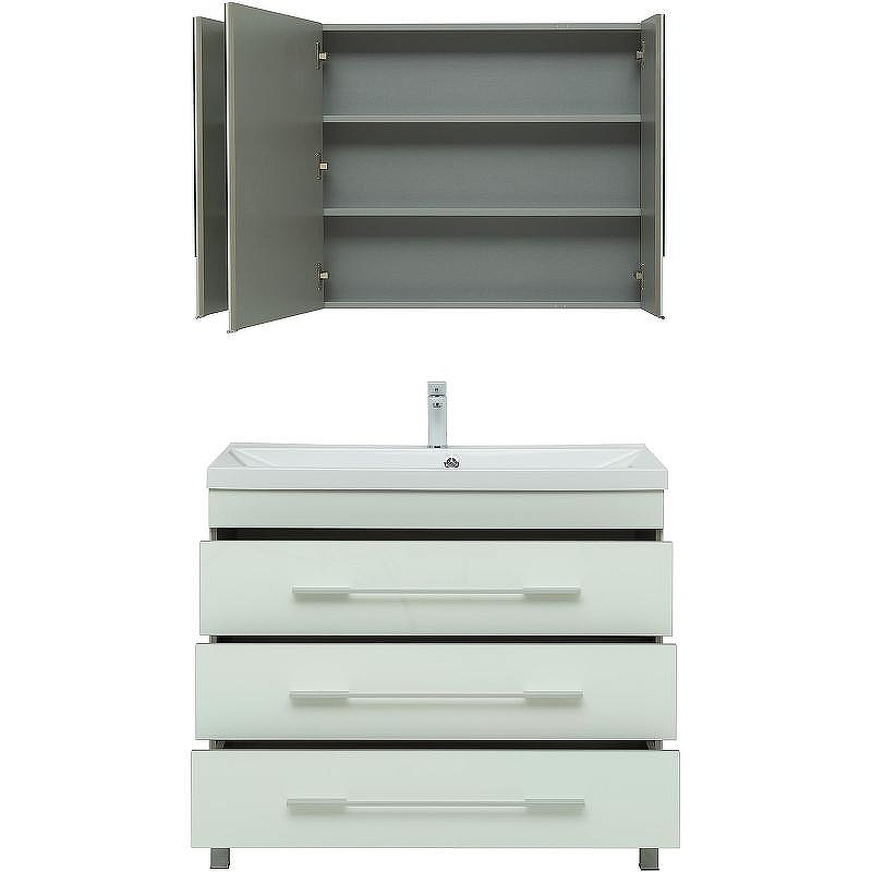 Комплект мебели для ванной Aquanet Верона 100 287655 Белый, купить, цена, заказать, магазин, доставка, скидка, промокод, купить, цена, заказать, магазин, доставка, скидка, промокод