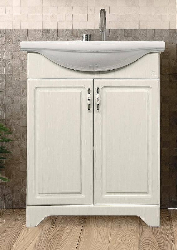 Тумба под раковину Style Line Олеандр 2 Люкс 65 ЛС-00000199 Рельеф пастель, купить, цена, заказать, магазин, доставка, скидка, промокод, купить, цена, заказать, магазин, доставка, скидка, промокод