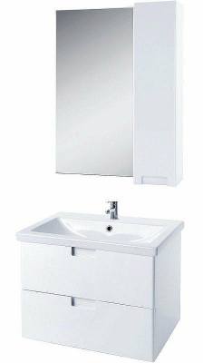 Зеркало со шкафом Bellezza Пегас 50 R 4610406021019 Белое