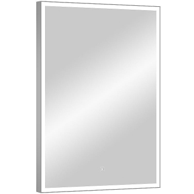 Зеркало Континент Life 800х1200 ЗЛП2703 с подсветкой Серебро с сенсорным выключателем