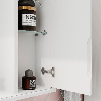 Зеркало со шкафом Volna Adel 50 R zsADEL50.R-01 с подсветкой Белое