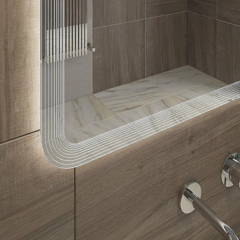 Зеркало Cezares Duet 100 CZR-SPC-DUET-1000-800-LED-TCH с подсветкой с лазерной гравировкой и сенсорным выключателем, купить, цена, заказать, магазин, доставка, скидка, промокод, купить, цена, заказать, магазин, доставка, скидка, промокод