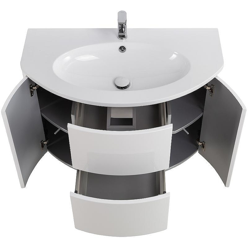 Тумба под раковину Cezares Eden 90 55146 подвесная Bianco Lucido, купить, цена, заказать, магазин, доставка, скидка, промокод, купить, цена, заказать, магазин, доставка, скидка, промокод