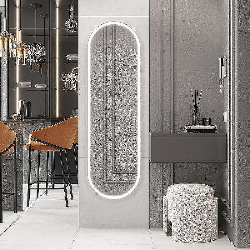 Зеркало Laparet Modus 45 mod.Arca.45*150 с подсветкой с сенсорным выключателем, купить, цена, заказать, магазин, доставка, скидка, промокод, купить, цена, заказать, магазин, доставка, скидка, промокод