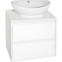Тумба под раковину Style Line Монако 60 Люкс Plus ЛС-00000632 подвесная Осина белая Белый Лакобель, купить, цена, заказать, магазин, доставка, скидка, промокод, купить, цена, заказать, магазин, доставка, скидка, промокод