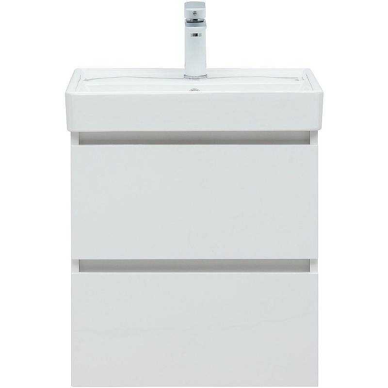 Тумба под раковину Aquanet Вега 50 308332 подвесная Белый глянец, купить, цена, заказать, магазин, доставка, скидка, промокод, купить, цена, заказать, магазин, доставка, скидка, промокод