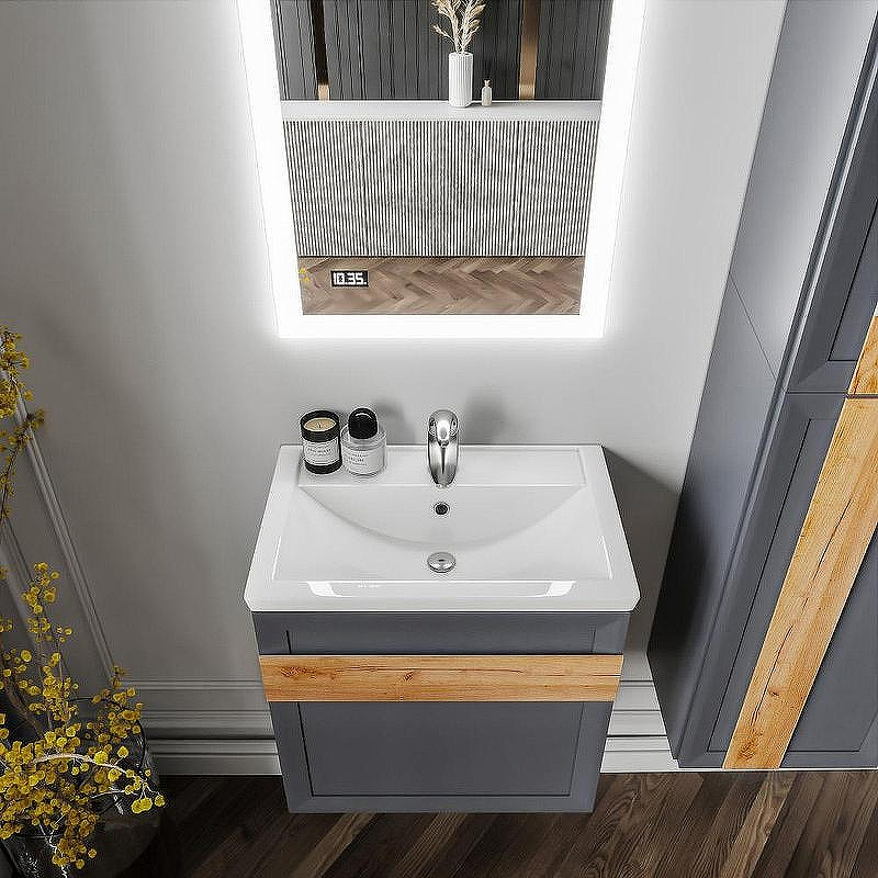 Тумба под раковину Бриклаер Берлин 60 4627125416132 подвесная Оникс серый, купить, цена, заказать, магазин, доставка, скидка, промокод, купить, цена, заказать, магазин, доставка, скидка, промокод