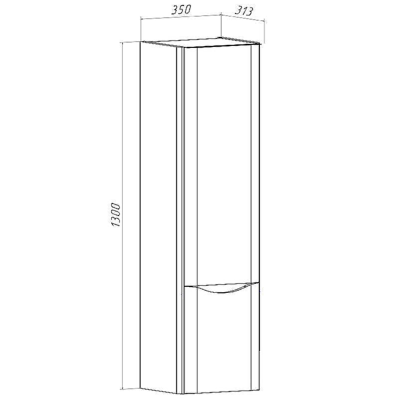 Шкаф пенал Runo Тоскана 35 00-00001418 подвесной Белый, купить, цена, заказать, магазин, доставка, скидка, промокод, купить, цена, заказать, магазин, доставка, скидка, промокод