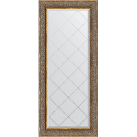 Зеркало Evoform Exclusive-G 159х69 BY 4163 с гравировкой в багетной раме - Вензель бронзовый 101, купить, цена, заказать, магазин, доставка, скидка, промокод, купить, цена, заказать, магазин, доставка, скидка, промокод