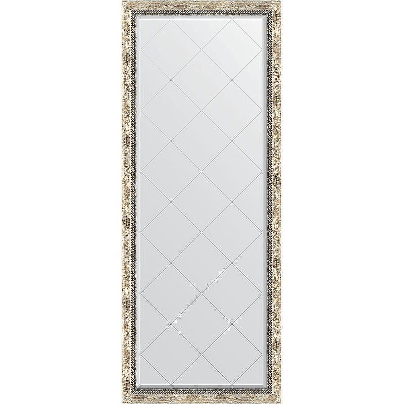 Зеркало Evoform Exclusive-G Floor 198х78 BY 6304 с гравировкой в багетной раме - Прованс с плетением 70, купить, цена, заказать, магазин, доставка, скидка, промокод, купить, цена, заказать, магазин, доставка, скидка, промокод