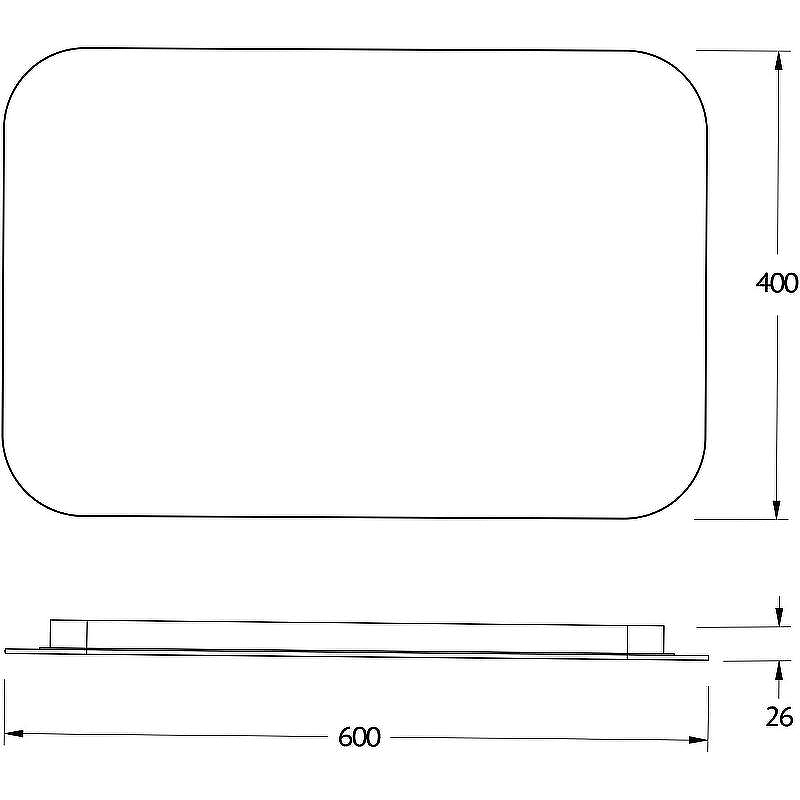 Зеркало Defesto Opti 60x40 DF 2812RH с подсветкой 17W-3000К/ИК - выключатель/Теплый белый свет, купить, цена, заказать, магазин, доставка, скидка, промокод, купить, цена, заказать, магазин, доставка, скидка, промокод