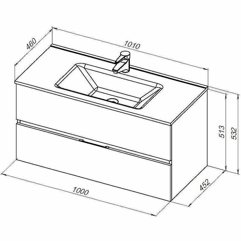 Тумба под раковину Aquanet Алвита New 100 334188 подвесная Дуб веллингтон табак, купить, цена, заказать, магазин, доставка, скидка, промокод, купить, цена, заказать, магазин, доставка, скидка, промокод