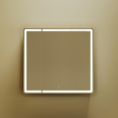 Зеркальный шкаф Sancos Mirror 80 MI80ECH с подсветкой Дуб чарльстон