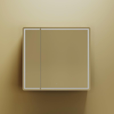 Зеркальный шкаф Sancos Mirror 80 MI80ECH с подсветкой Дуб чарльстон