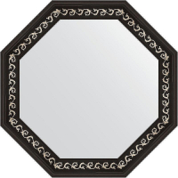 Зеркало Evoform Octagon 75х75 BY 3768 в багетной раме - Черный ардеко 81, купить, цена, заказать, магазин, доставка, скидка, промокод, купить, цена, заказать, магазин, доставка, скидка, промокод