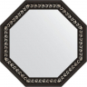Зеркало Evoform Octagon 75х75 BY 3768 в багетной раме - Черный ардеко 81, купить, цена, заказать, магазин, доставка, скидка, промокод, купить, цена, заказать, магазин, доставка, скидка, промокод