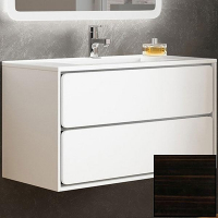 Тумба с раковиной SanVit Бруно-2 120 kbruno2120 с фактурой под дерево подвесная Черное дерево, купить, цена, заказать, магазин, доставка, скидка, промокод, купить, цена, заказать, магазин, доставка, скидка, промокод