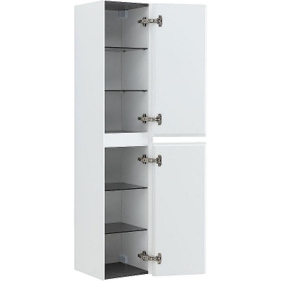 Шкаф пенал Aquanet Альтера 34 337158 подвесной Белый матовый