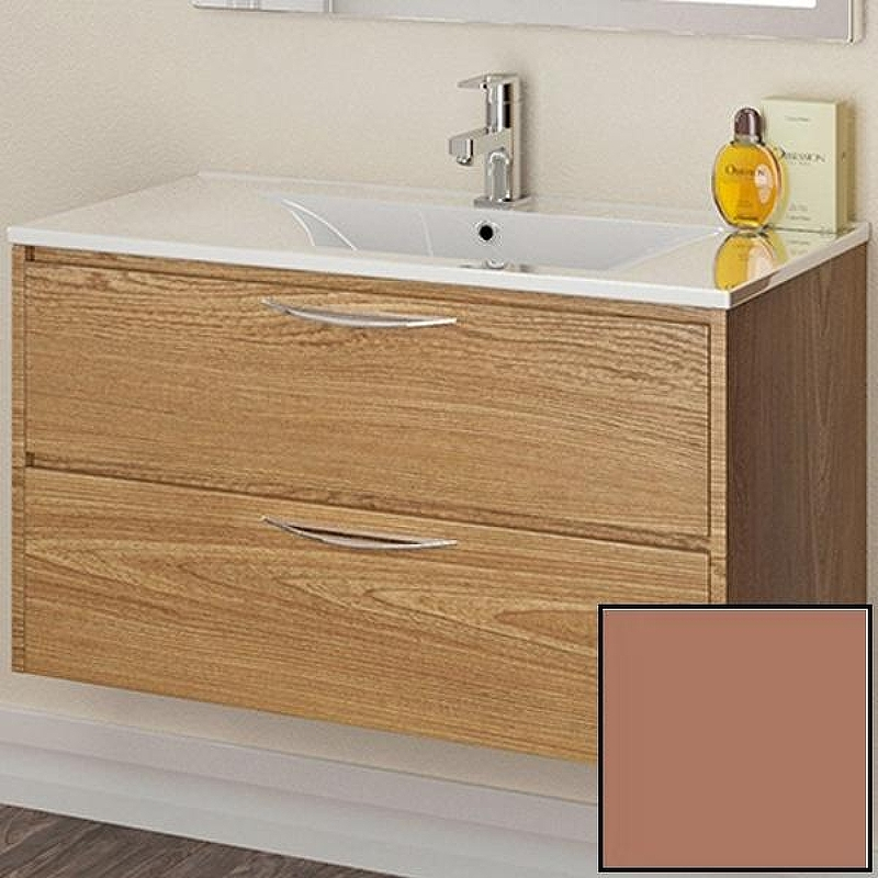 Тумба с раковиной SanVit Мэри-2 90 L kmery902 в цвете Ral подвесная Капучино, купить, цена, заказать, магазин, доставка, скидка, промокод, купить, цена, заказать, магазин, доставка, скидка, промокод