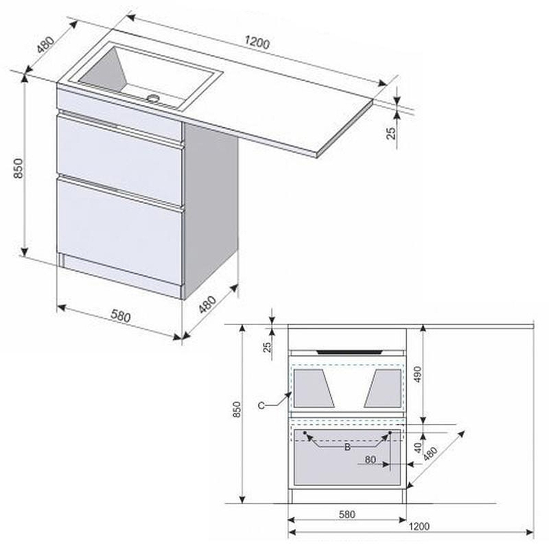 Тумба под раковину Alcora Eternity 120 47705 Белая, купить, цена, заказать, магазин, доставка, скидка, промокод, купить, цена, заказать, магазин, доставка, скидка, промокод
