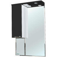 Зеркало со шкафом Bellezza Альфа 65 L 4618810002044 с подсветкой Белое Черное, купить, цена, заказать, магазин, доставка, скидка, промокод, купить, цена, заказать, магазин, доставка, скидка, промокод