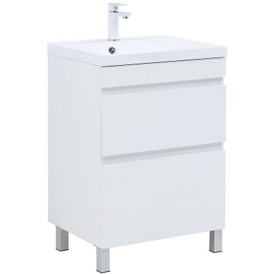 Тумба под раковину Aquanet Нота New 58 344141 Белый глянец