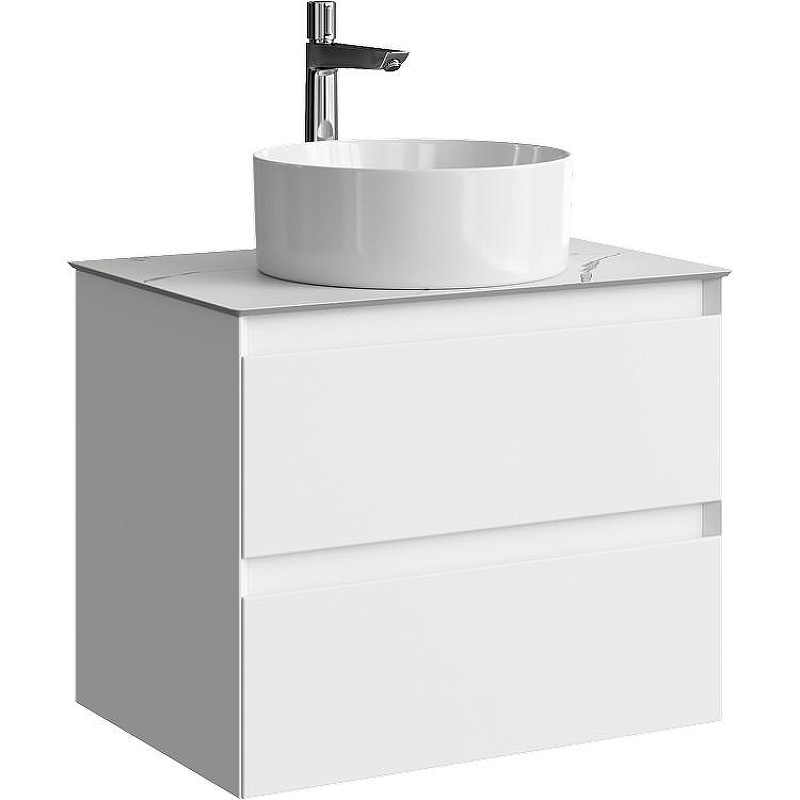 Тумба под раковину Aqwella Geometria 65 GE01652WM подвесная Белая матовая, купить, цена, заказать, магазин, доставка, скидка, промокод, купить, цена, заказать, магазин, доставка, скидка, промокод