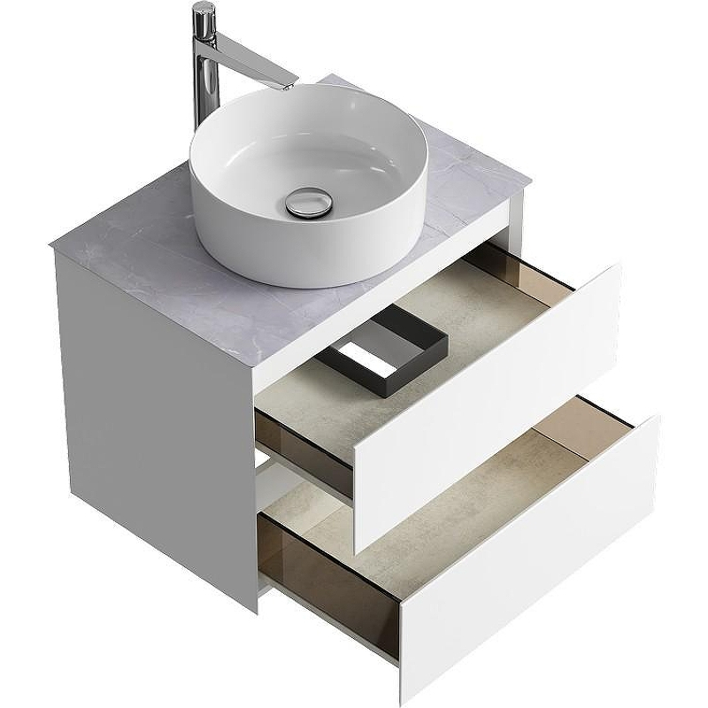 Тумба под раковину Aqwella Geometria 65 GE01652WM подвесная Белая матовая, купить, цена, заказать, магазин, доставка, скидка, промокод, купить, цена, заказать, магазин, доставка, скидка, промокод