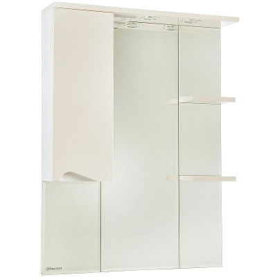 Зеркало со шкафом Bellezza Эйфория 80 L 4619113002076 с подсветкой Бежевое