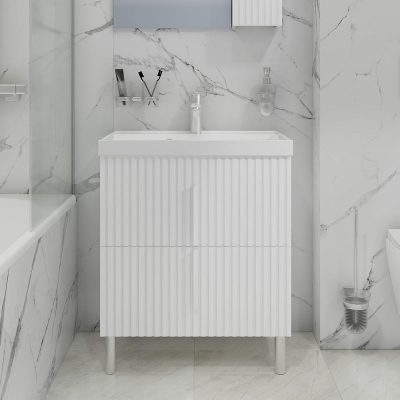 Тумба под раковину СанТа Юпитер 70 700363 Белый глянец