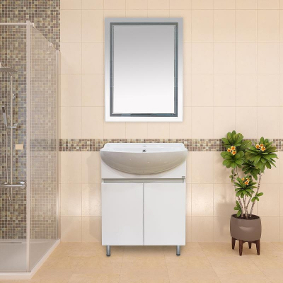 Тумба с раковиной Misty Амур 70 УТ000009553 Белая