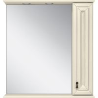 Зеркало со шкафом Misty Лувр 65 R П-Лвр03065-1014П с подсветкой Слоновая кость, купить, цена, заказать, магазин, доставка, скидка, промокод, купить, цена, заказать, магазин, доставка, скидка, промокод