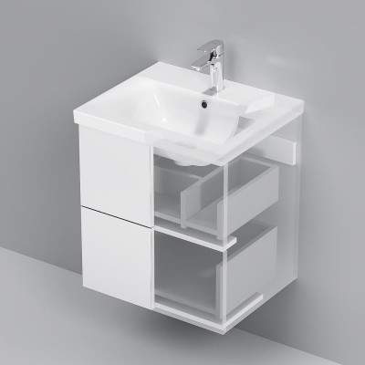 Тумба под раковину AM.PM Gem 50 M90FHX0502WG подвесная цвет Белый