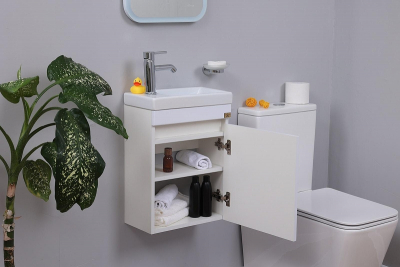 Тумба под раковину Alcora Compact 40 31116 подвесная цвет Белый