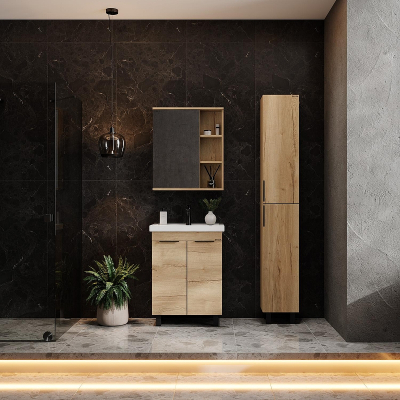 Тумба под раковину Onika Легран 60 106159 цвет Дуб галифакс