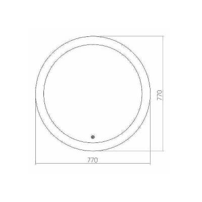 Зеркало Azario Перла 77 ФР-00000847 с подсветкой с сенсорным выключателем