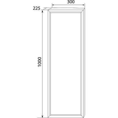 Шкаф пенал Marka One Milacco 30П L У73201 Pure White