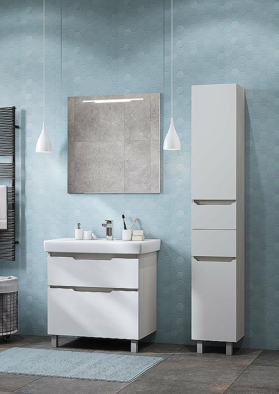 Зеркало Aquaton Дакота 80 1A203102DA010 с подсветкой Белое с выключателем, купить, цена, заказать, магазин, доставка, скидка, промокод, купить, цена, заказать, магазин, доставка, скидка, промокод