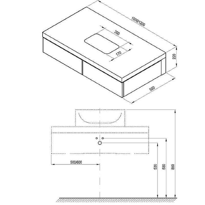 Тумба под раковину Ravak SD Formy 100 X000001030 подвесная Белая, купить, цена, заказать, магазин, доставка, скидка, промокод, купить, цена, заказать, магазин, доставка, скидка, промокод
