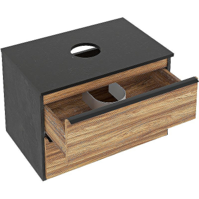 Тумба под раковину Runo Мальта 70 00-00001097 Дуб Черная