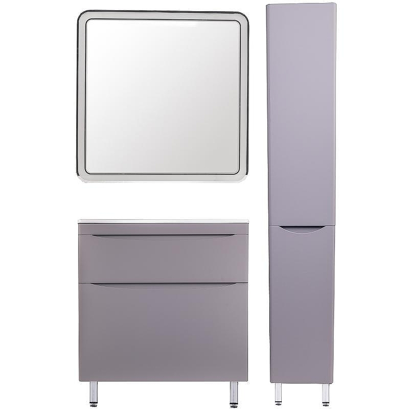 Тумба под раковину Style Line Бергамо 80 СС-00002315 Серая антискрейтч, купить, цена, заказать, магазин, доставка, скидка, промокод, купить, цена, заказать, магазин, доставка, скидка, промокод