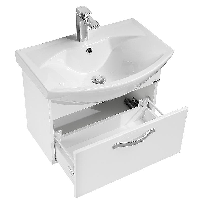 Тумба под раковину Aquaton Ария 65 1A134001AA010 подвесная Белая, купить, цена, заказать, магазин, доставка, скидка, промокод, купить, цена, заказать, магазин, доставка, скидка, промокод