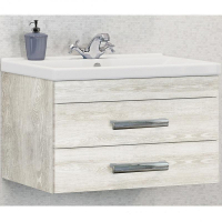 Тумба с раковиной Comforty Никосия 80 00004138839 подвесная Дуб белый, купить, цена, заказать, магазин, доставка, скидка, промокод, купить, цена, заказать, магазин, доставка, скидка, промокод