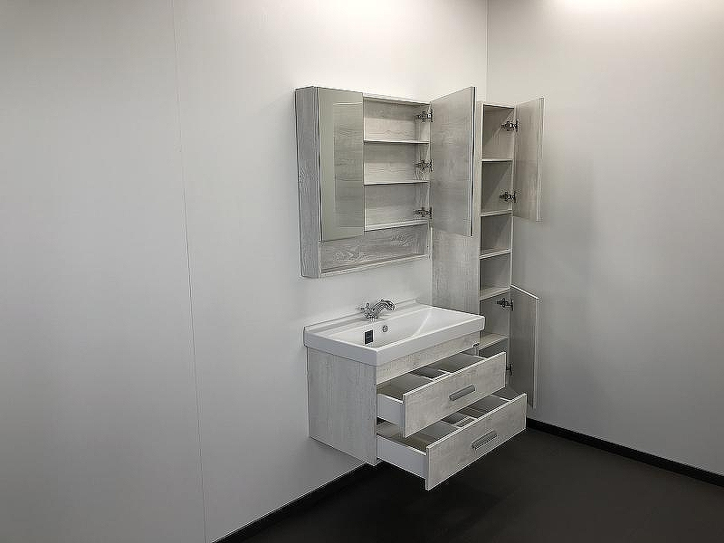 Тумба с раковиной Comforty Никосия 80 00004138839 подвесная Дуб белый, купить, цена, заказать, магазин, доставка, скидка, промокод, купить, цена, заказать, магазин, доставка, скидка, промокод