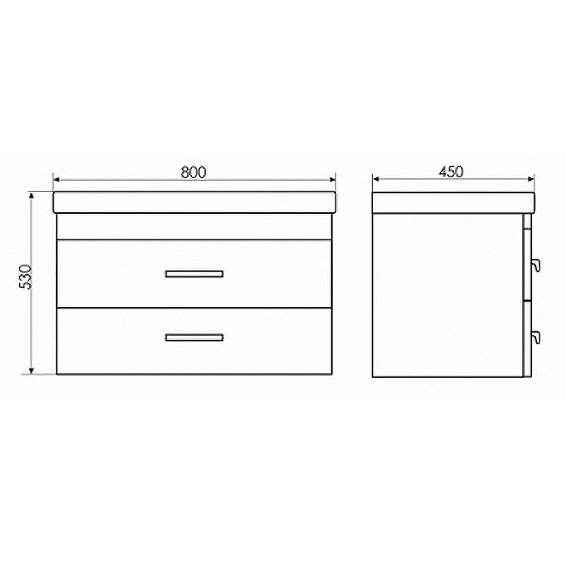 Тумба с раковиной Comforty Никосия 80 00004138839 подвесная Дуб белый, купить, цена, заказать, магазин, доставка, скидка, промокод, купить, цена, заказать, магазин, доставка, скидка, промокод