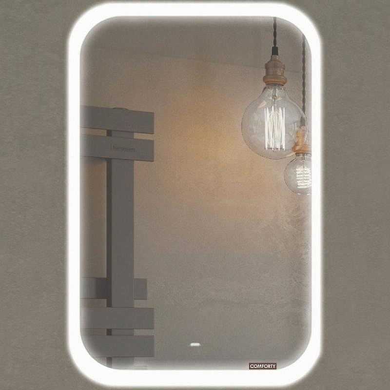 Зеркало Comforty Пион 60 00-00012704 с подсветкой с сенсорным выключателем, купить, цена, заказать, магазин, доставка, скидка, промокод, купить, цена, заказать, магазин, доставка, скидка, промокод